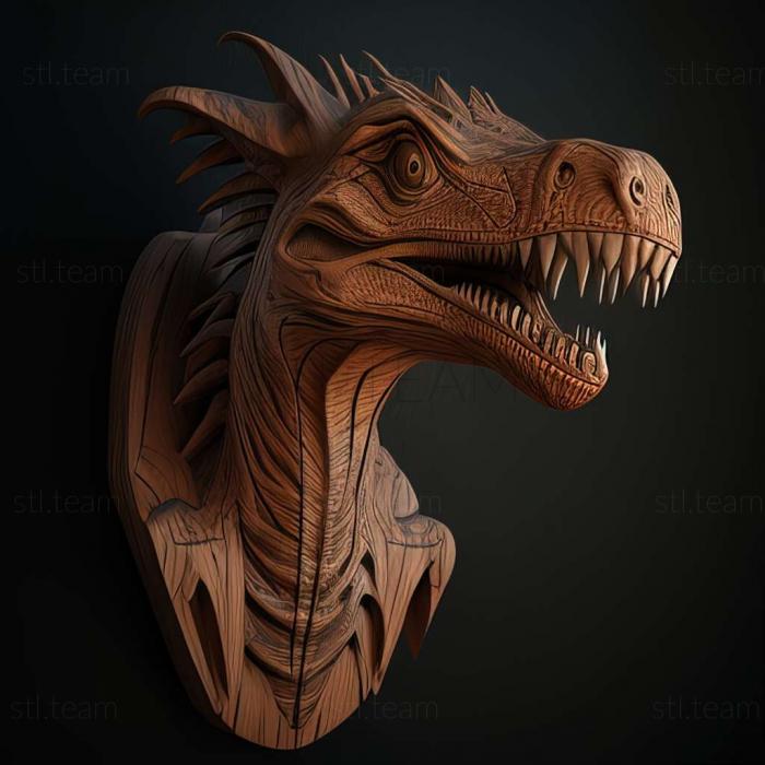 3D model Dilophosauridae (STL)